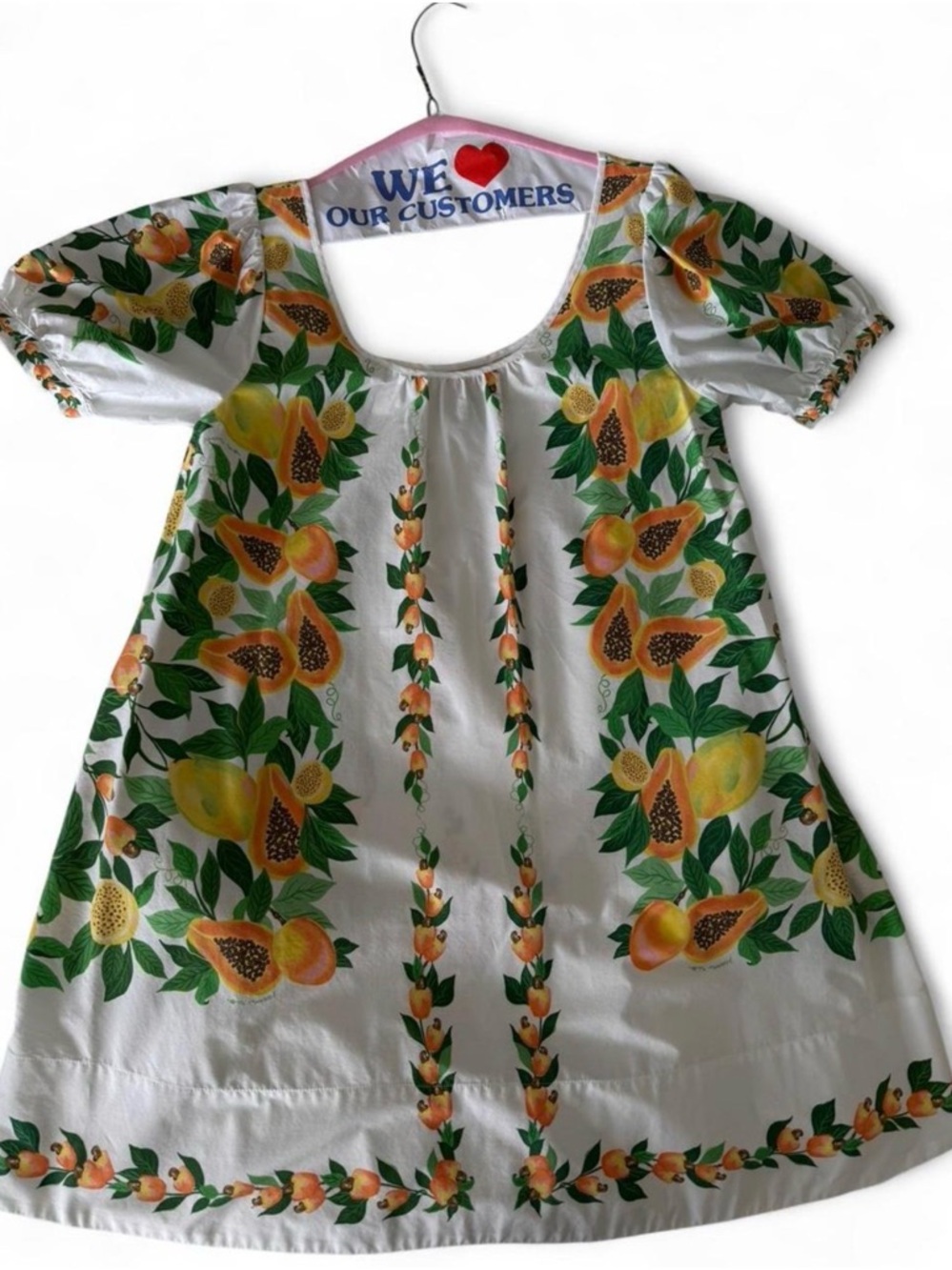 Farm Rio Papaya Salad Scarf Mini Dress